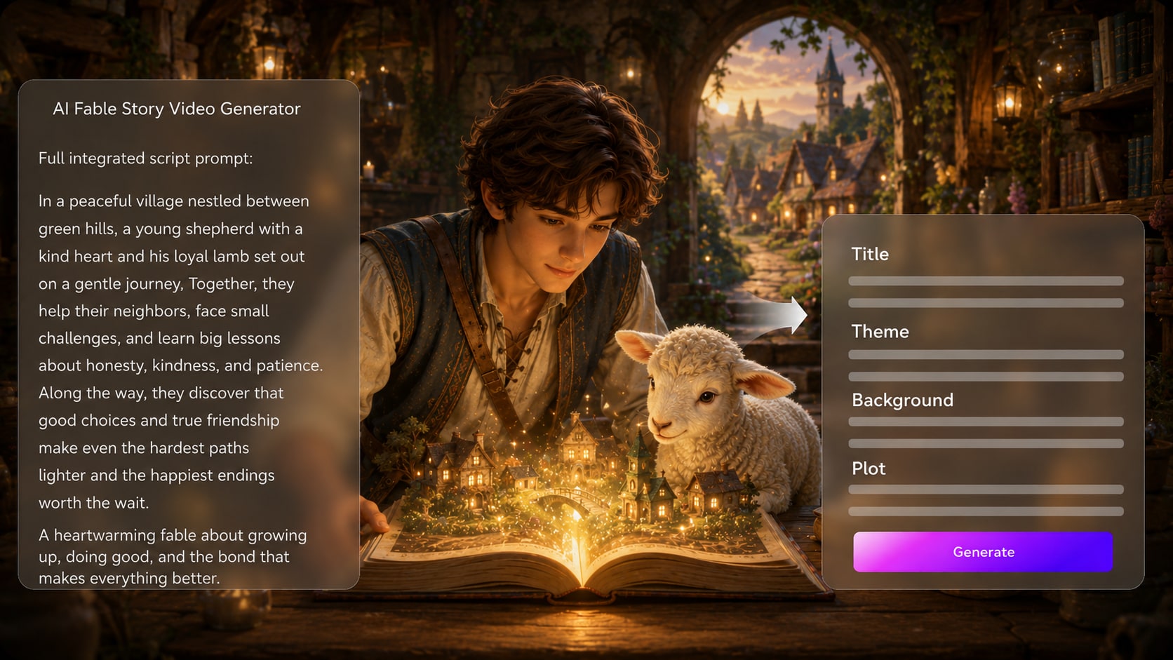 AI script to Fable Story Video Generator