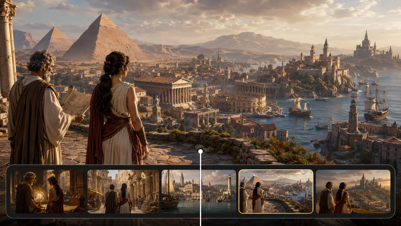 AI Historical script to story video maker online