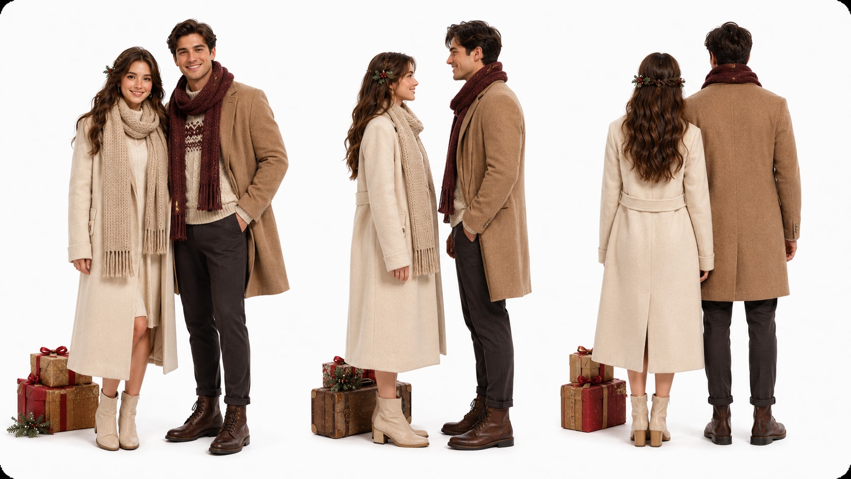 AI holiday couple character maker