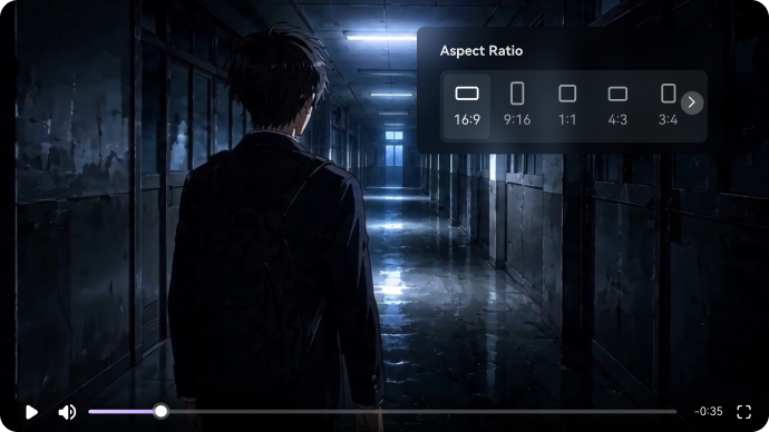 AI horror story video generator with cinematic atmosphere
