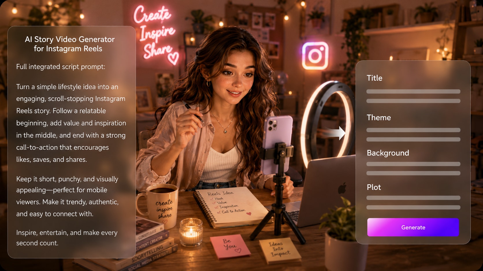 AI Story Video Maker for Instagram Reels