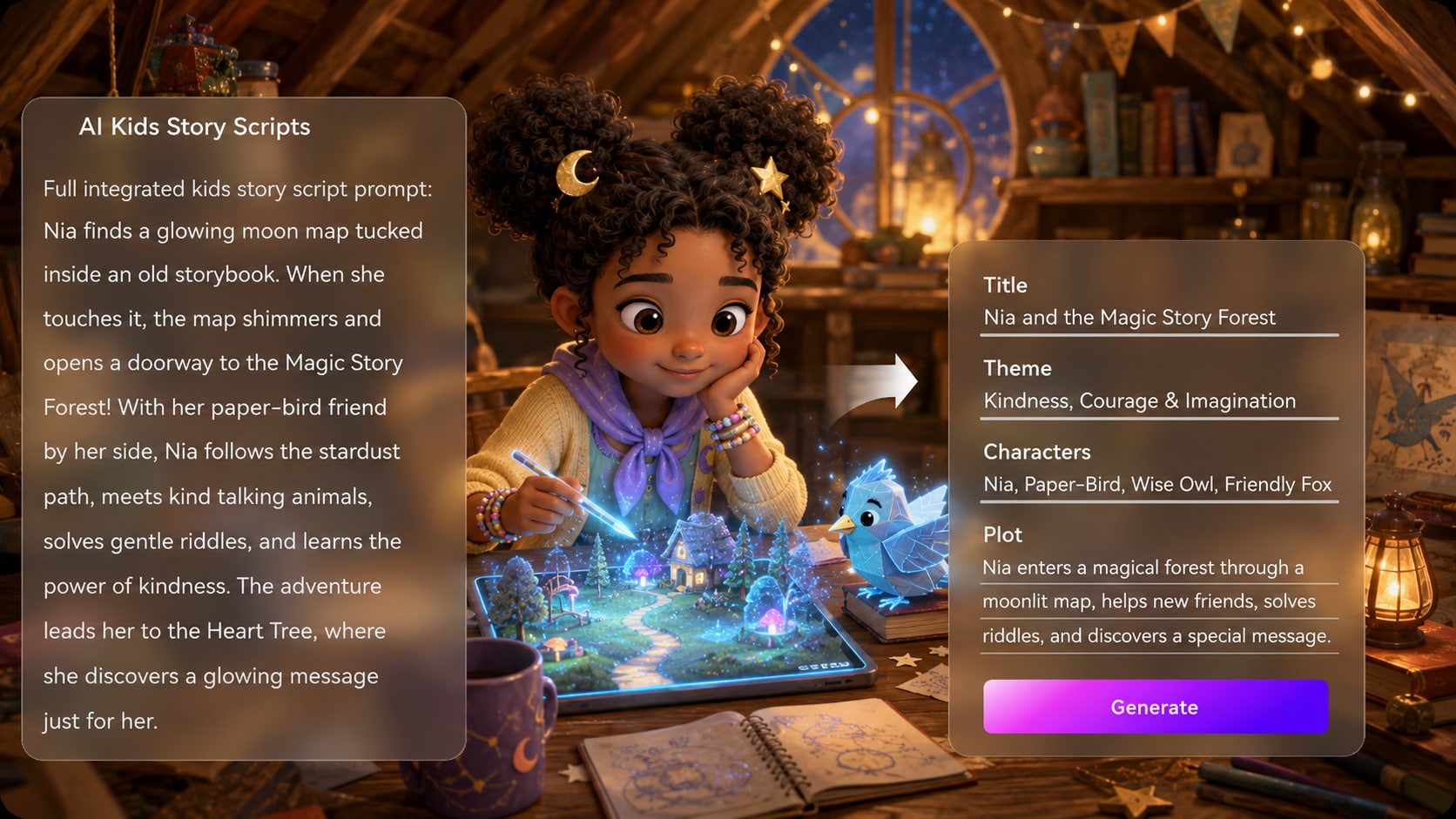 AI Kids Story Video maker