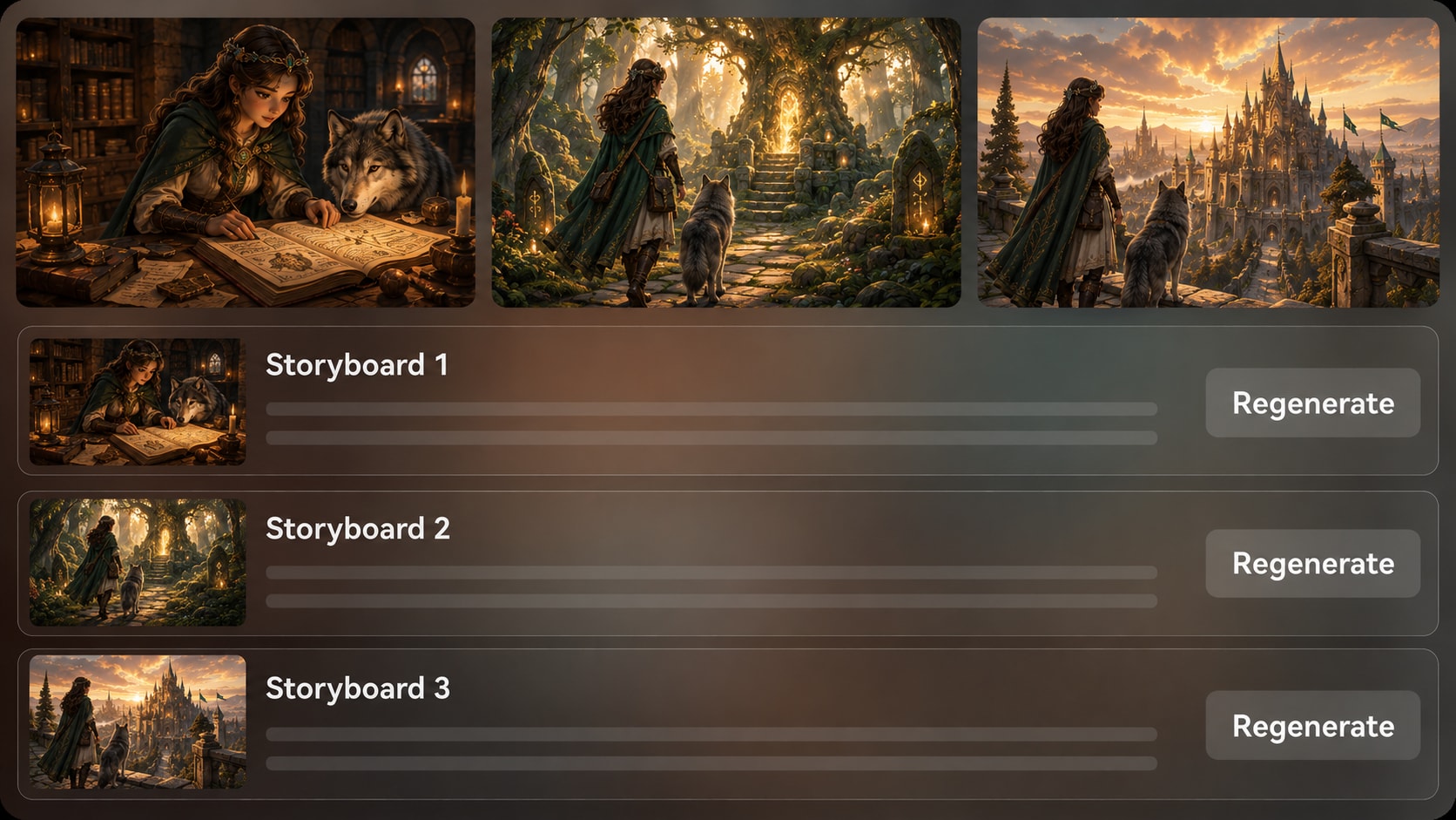 AI Legend scene maker