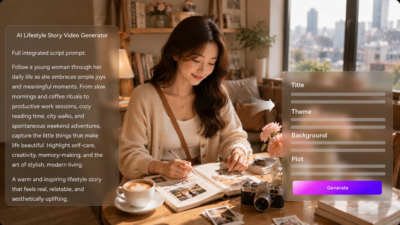 AI Lifestyle Story Video Generator online