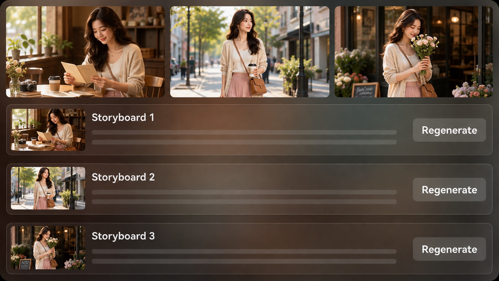 generate lifestyle video storyboard