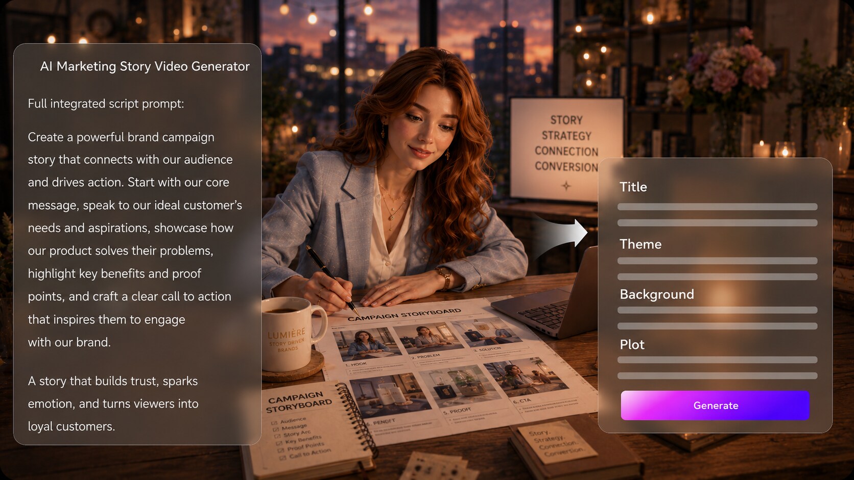 free ai marketing story video maker