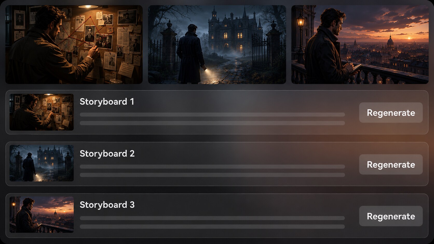 AI Mystery Story Video Generator feature illustration for Build Suspense with Script-Based Sound and Pacing