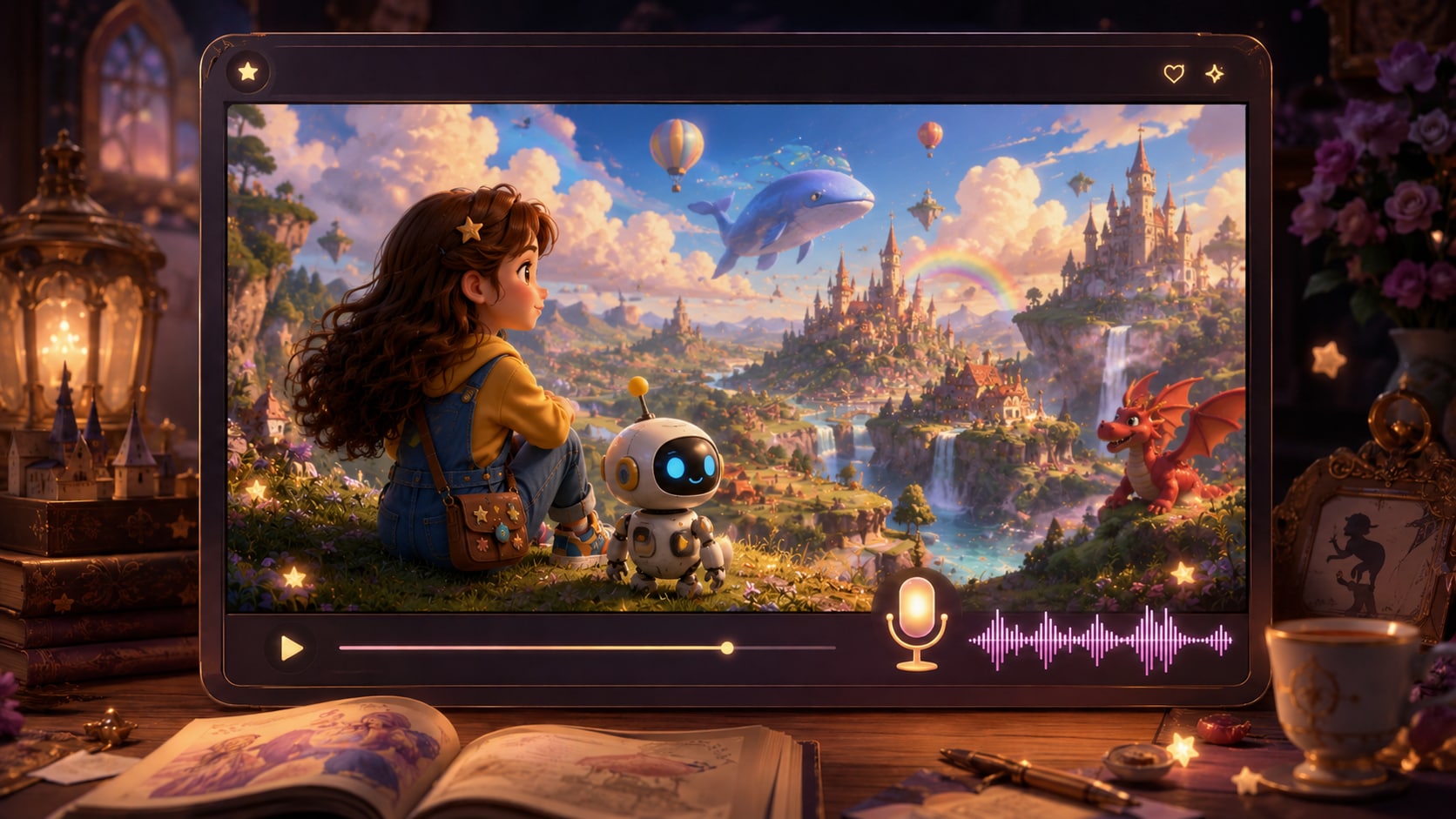 AI pixar story video maker online