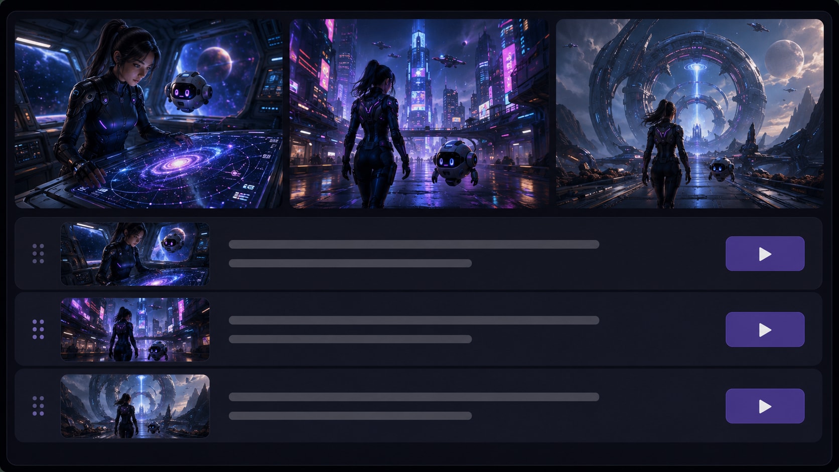 ai text to sci-fi story video generator