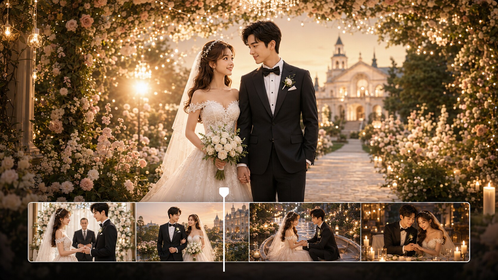 AI Wedding couple character generator