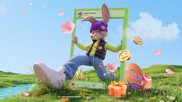 ai free easter template