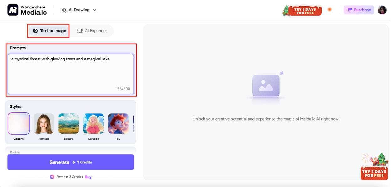 Step 1: Enter Your Text Prompt