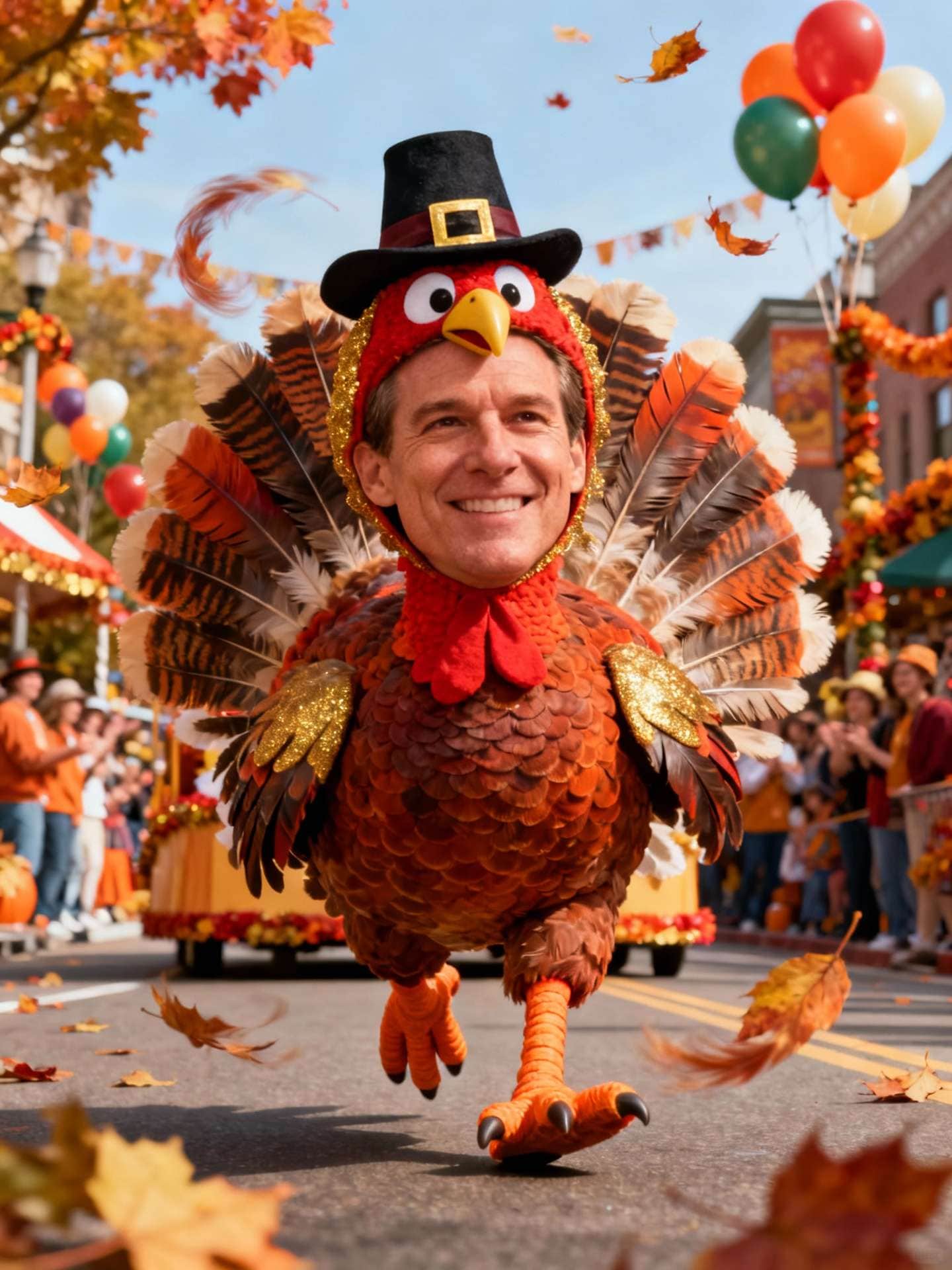 Pet in Thanksgiving sweater – Gemini AI prompt sample