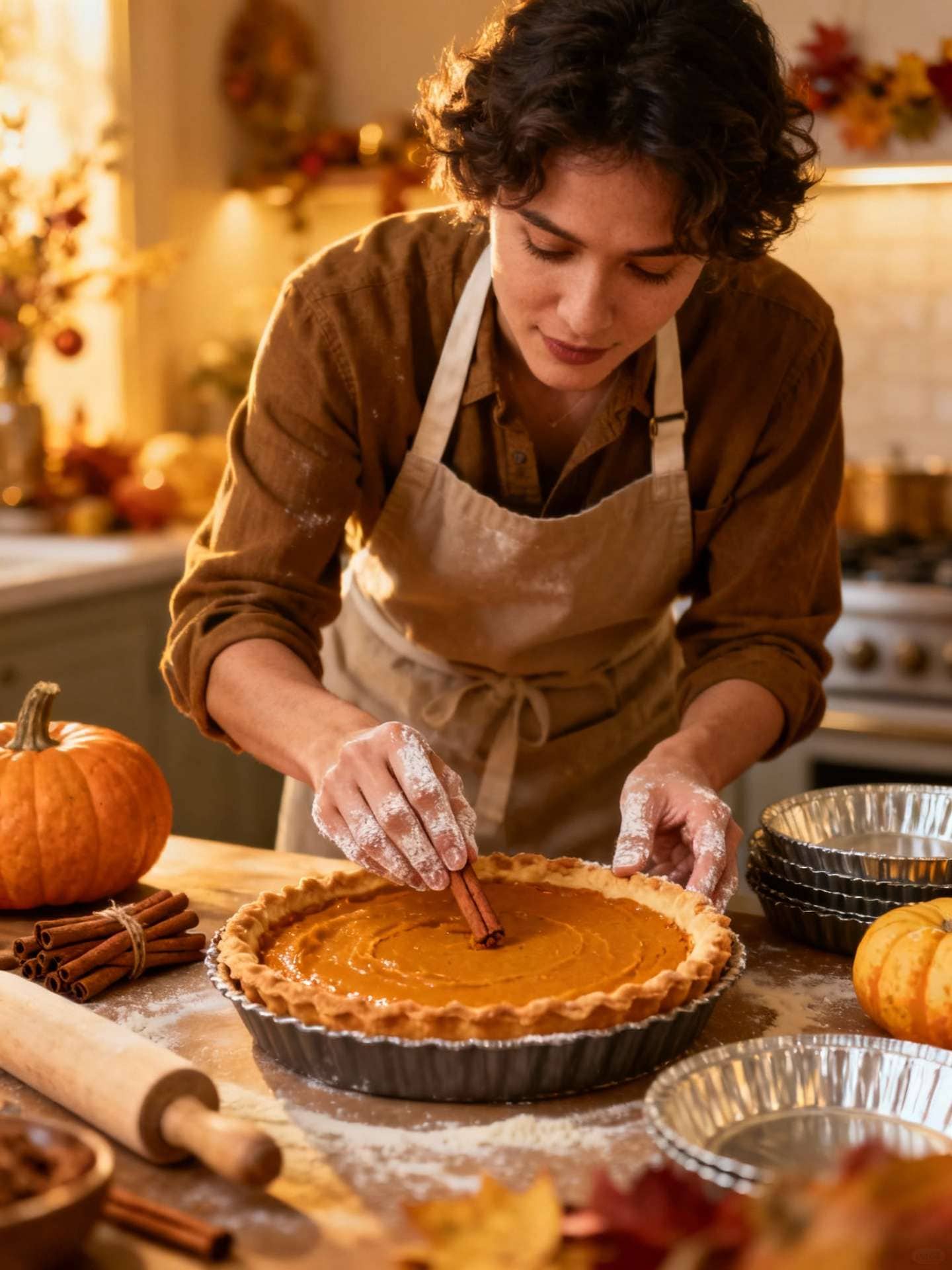 Pet in Thanksgiving sweater – Gemini AI prompt sample