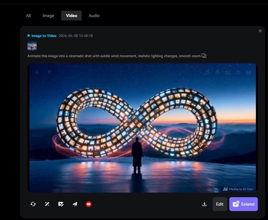 Step 3 generate download and share the video