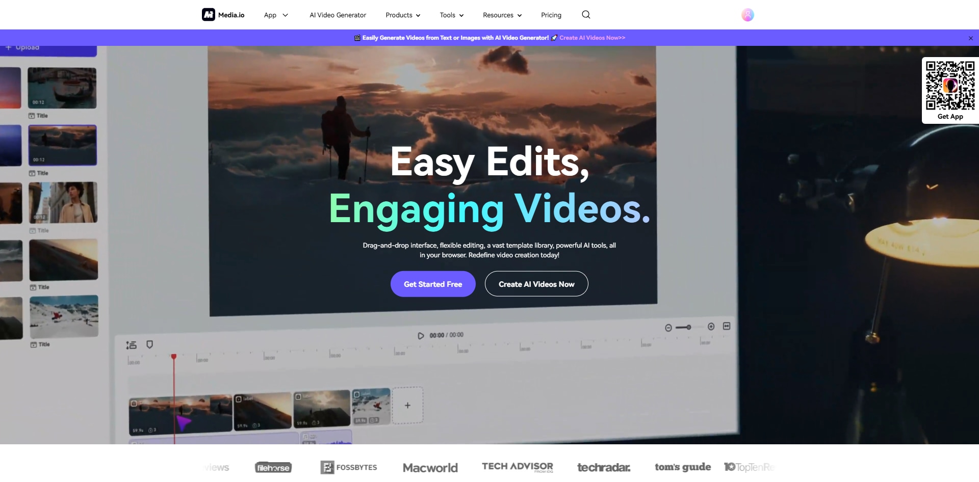 media io homepage