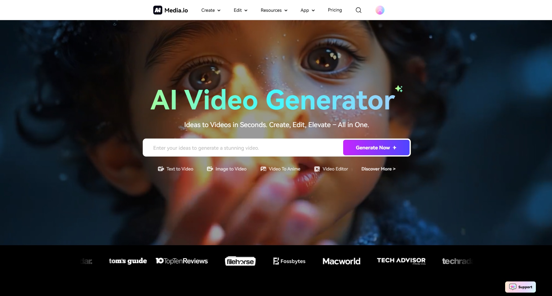 media io ai video generator