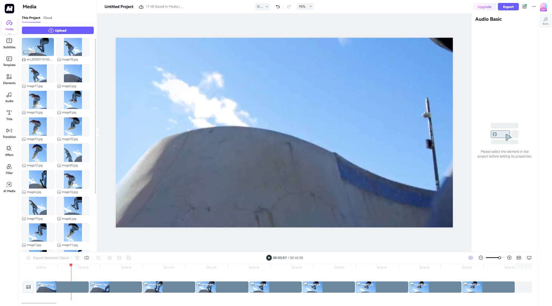 upload images sequence