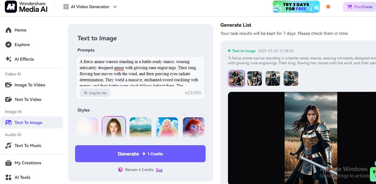 meida io text to image