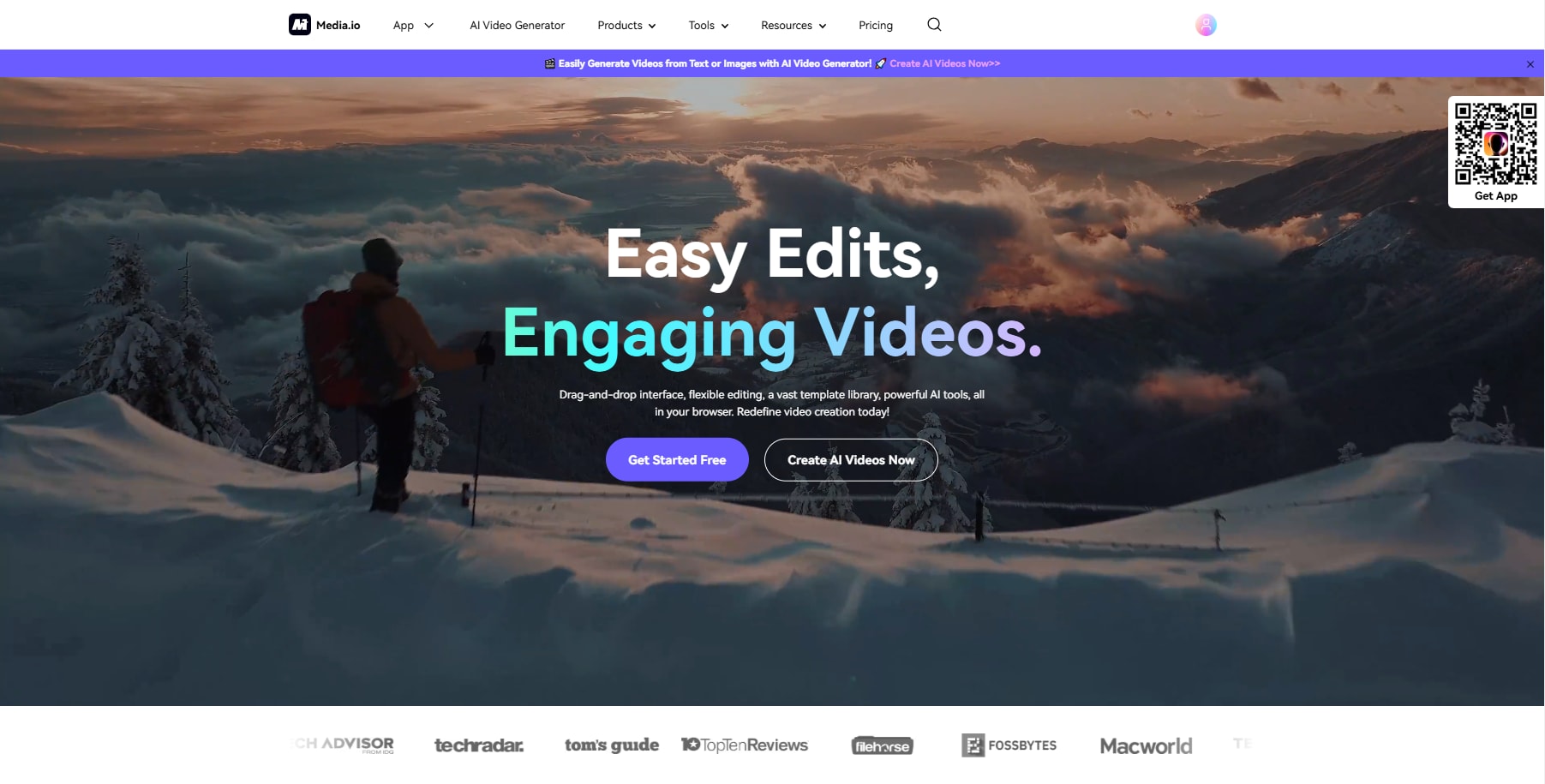 media io homepage 