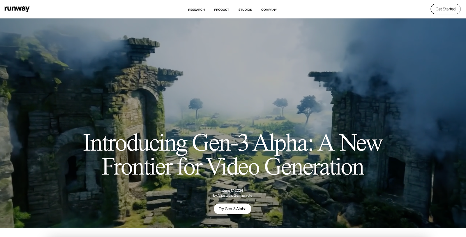 runway gen3 alpha