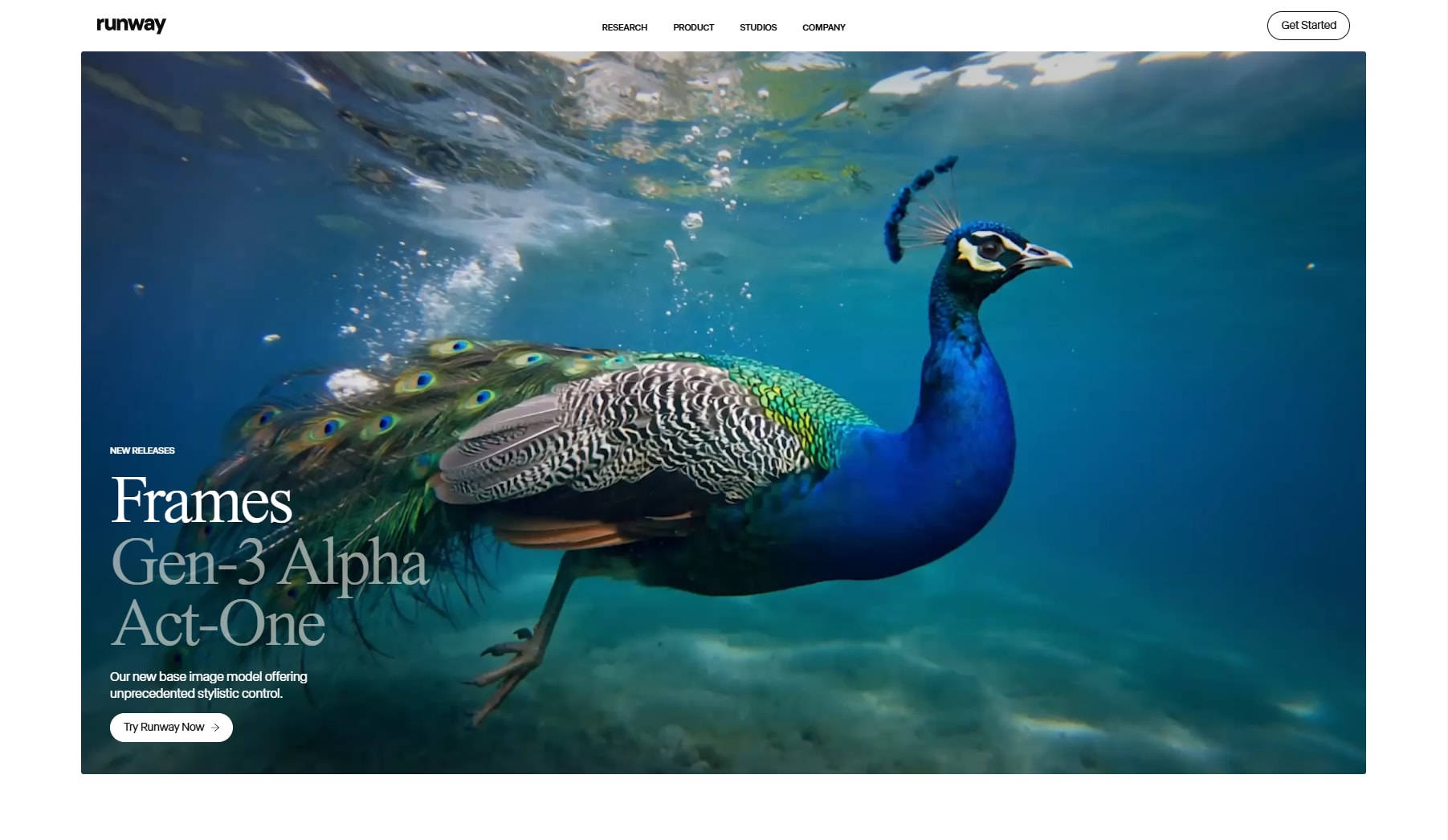 runway gen3 alpha homepage