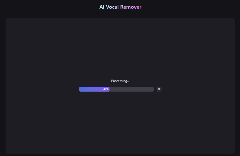 remove vocals from your file